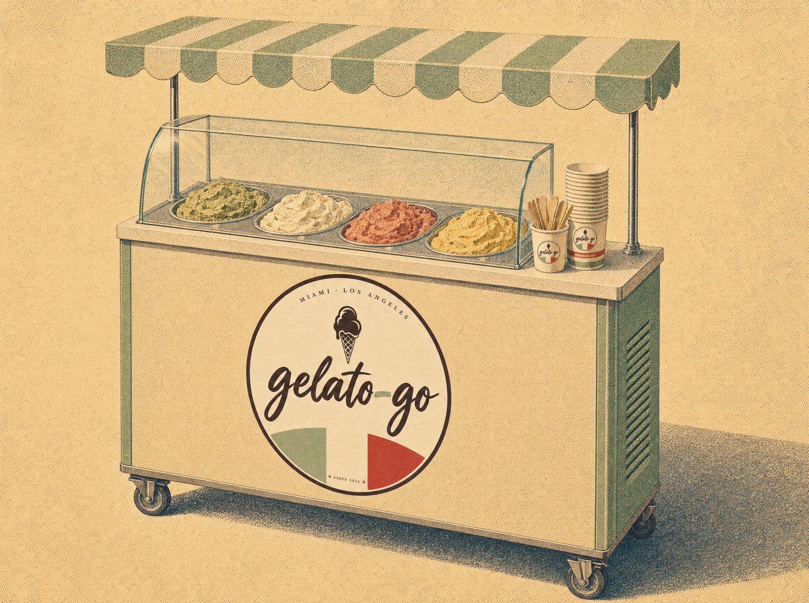 The Gelato Bar — compact branded gelato station