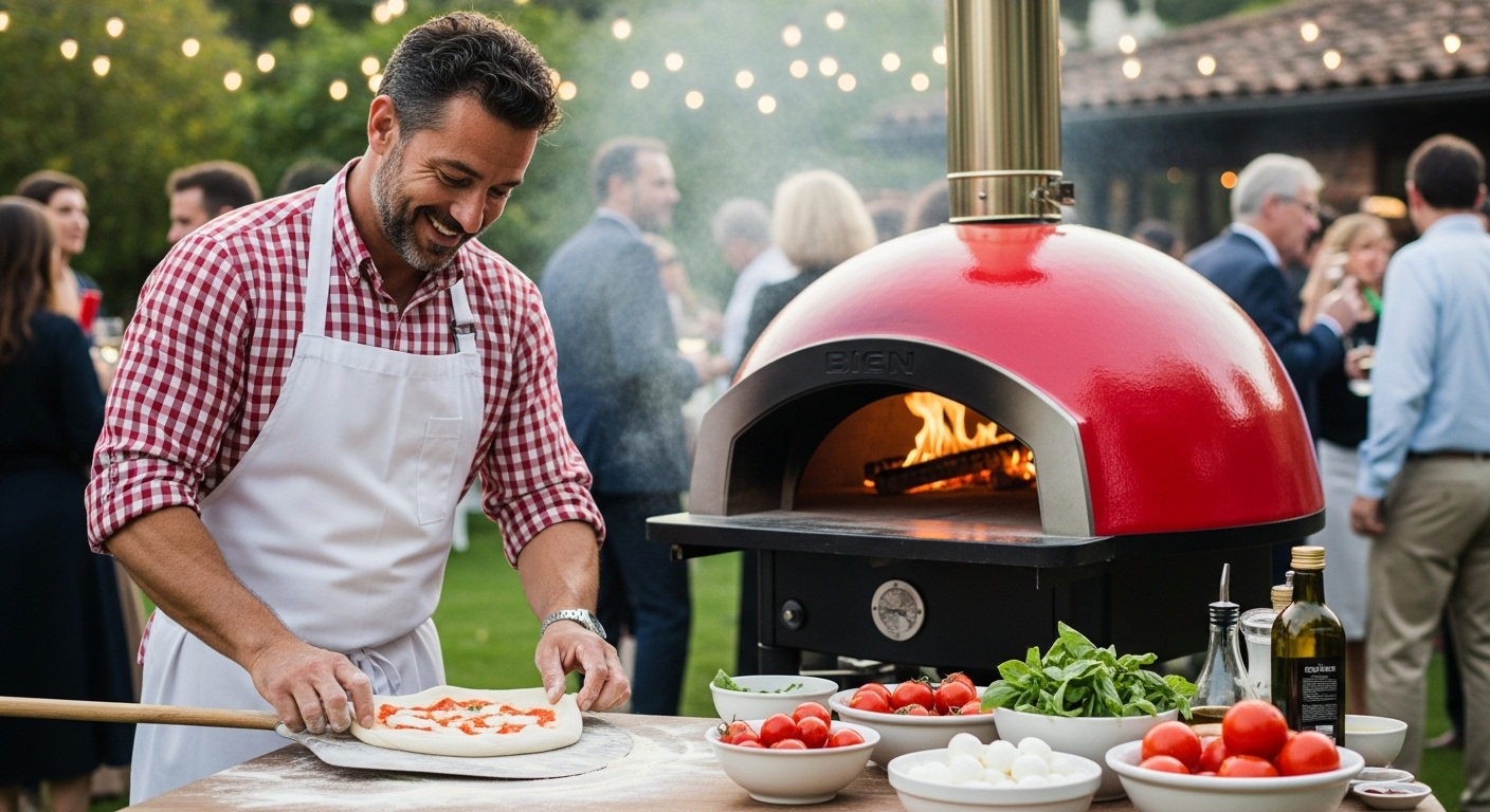 High-end Italian private-chef activation plated for guests